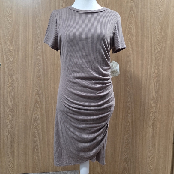 Altar'd State Dresses & Skirts - Altar'd State Elegant Mauve Ruched Dress